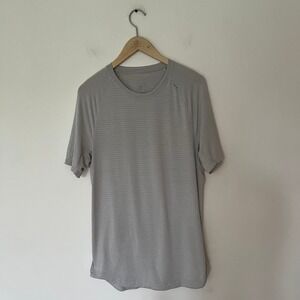 Lululemon Mens Metal Vent Tech Short Sleeve Shirt Grey Athletic Workout Top 2.0